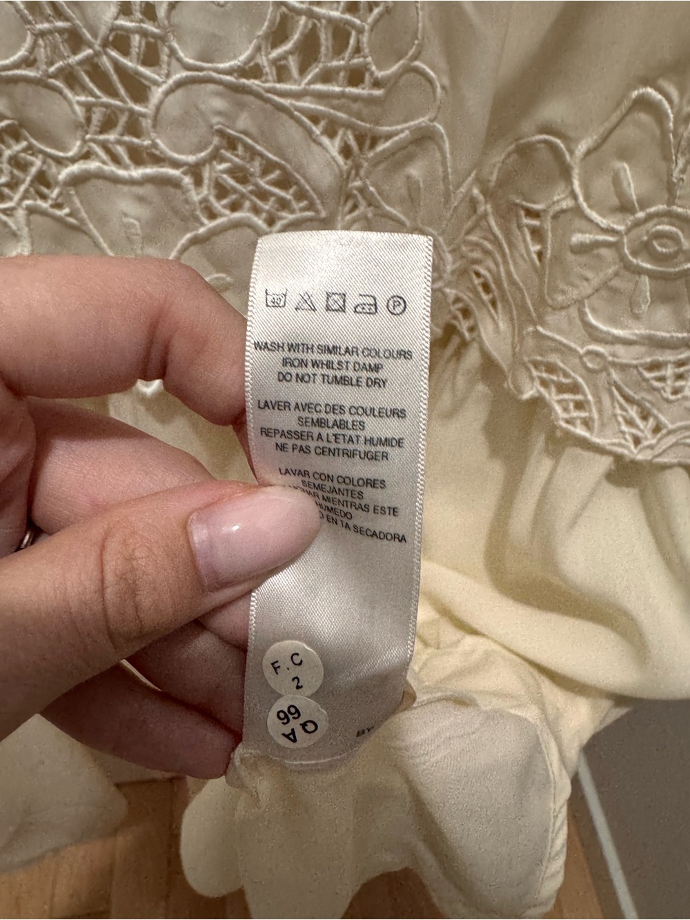 ASOS Curve Ivory Embroidered Babydoll Swing Dress – NWT – Size US 18 / UK 22 - Picture 6 of 6